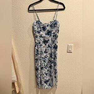 Abercrombie Floral Spaghetti Strap MIDI Dress